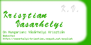 krisztian vasarhelyi business card